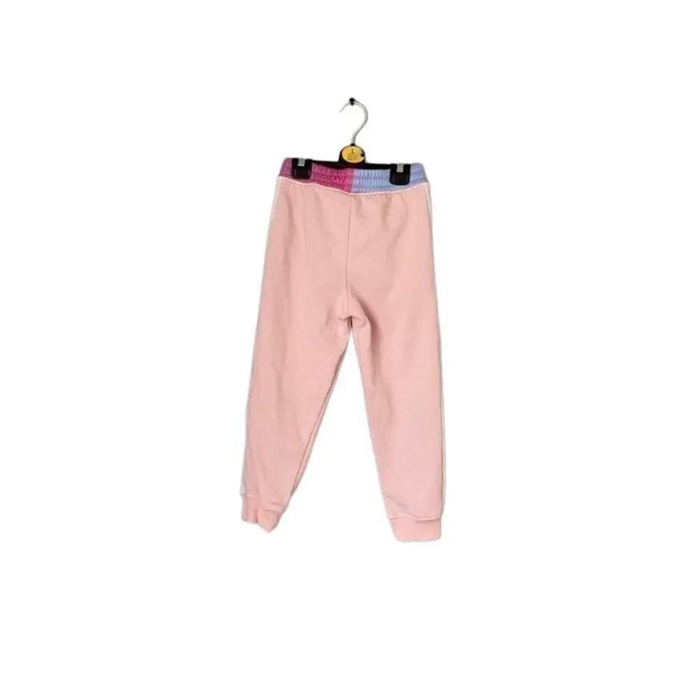 Fila girls front pocket elastic waist pink sweatpants size 4T￼
